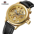 2023 Reloj Productor Forsining Factory Customized Gold Silver Color SkeletonAutomatic Mechanical Watch for Mens Wristwatch