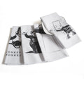 Super Soft Funny White Kitchen Towels and Dishcloths Set Polyester Daily Microfiber Waffle Weave Dish Towel
