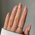 Customizable Wholesale French White Pink Flower Candy Perfect for Spring/Summer 24 Pcs Press on Nails False Nails 1771