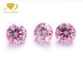 Hot Selling in Pink Moissanite Stone VVS1 DEF Lab Created Moissanite 0.1-10CT Excellent Cut Round Cut Sakura Pink Gemstones
