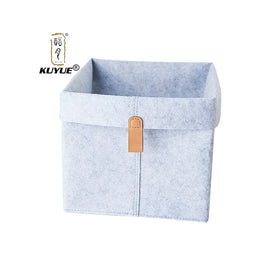 KUYUE Wholesale Collapsible Laundry Felt Storage Basket Storage Boxes & Bins Foldable Fabrics for Clothing CLASSIC Square