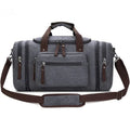 Guangzhou Factory Custom Overnight Weekender Canvas Duffel Gym Bag Travel Duffle Bag Canvas Duffel Travel Bag for Men