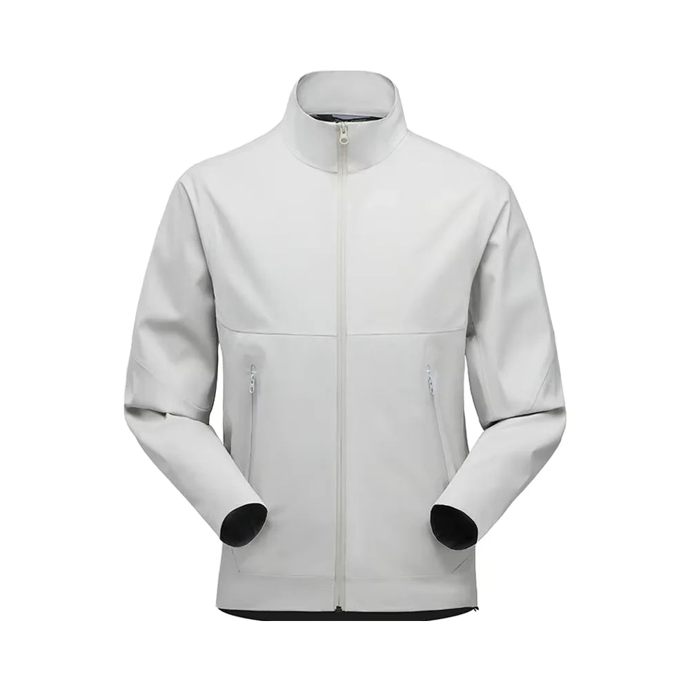 OEM Wholesale Men's Windbreaker Winter Uniform Dust-Proof Hand Work Wear Softshell Jacket Fleece Lined