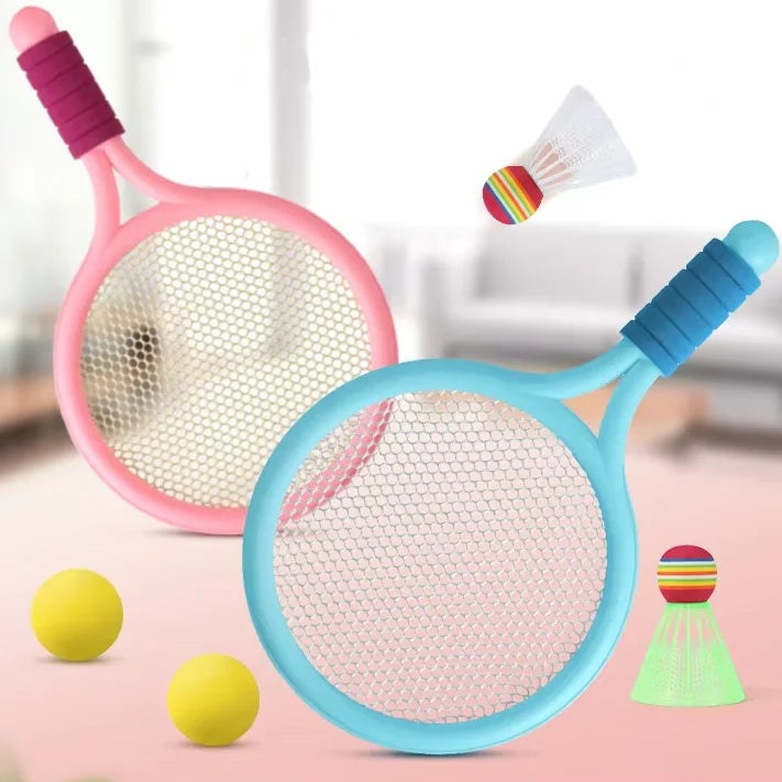 Wholesale Soft Training Balls Birdie 2 in 1 Kids Children Tennis Badminton Racket Gift Set