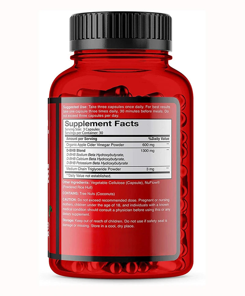Hot Selling Slimming Weight Loss Capsules 630 Mg Apple Cider Vinegar Pills Leto