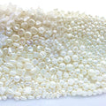 JC Wholesale 500 Grams Per Bag Fancy Shapes Acrylic White Baroque Pearl Beads for Jewelry Making