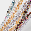 High-quality 8mm 50pcs/bag Crystal Watermelon Beads  DIY Jewelry Accessories Lantern Shape Glass Beads for Jewelry Making