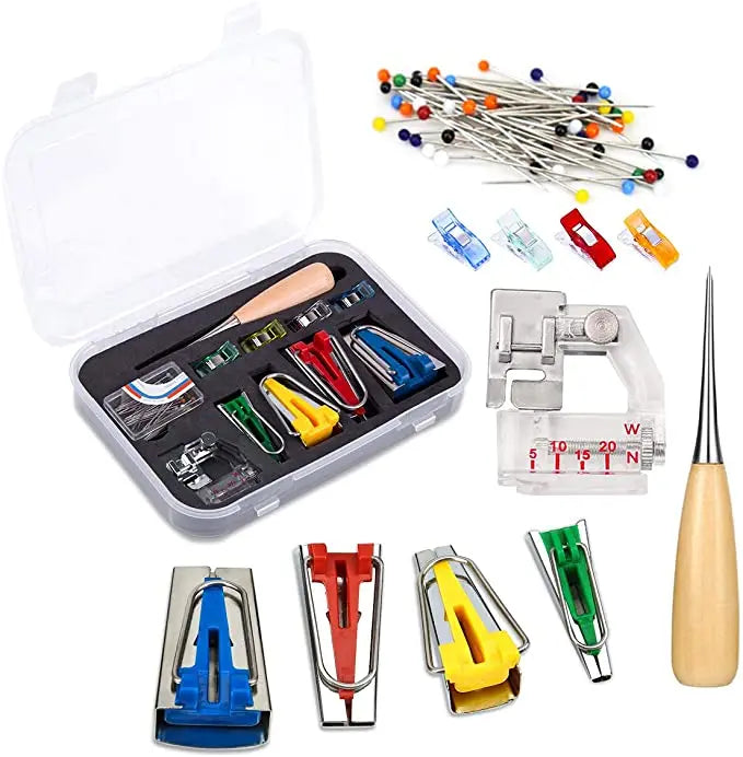 Fabric Practical Bias Tape Maker Set for Sewing and Quilting