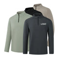 High Quality Print Half Zip Hoodies Performance Men's Long Sleeve Sportswear Sweater Golf Jersey High Neck 1/4 Zip Pullover