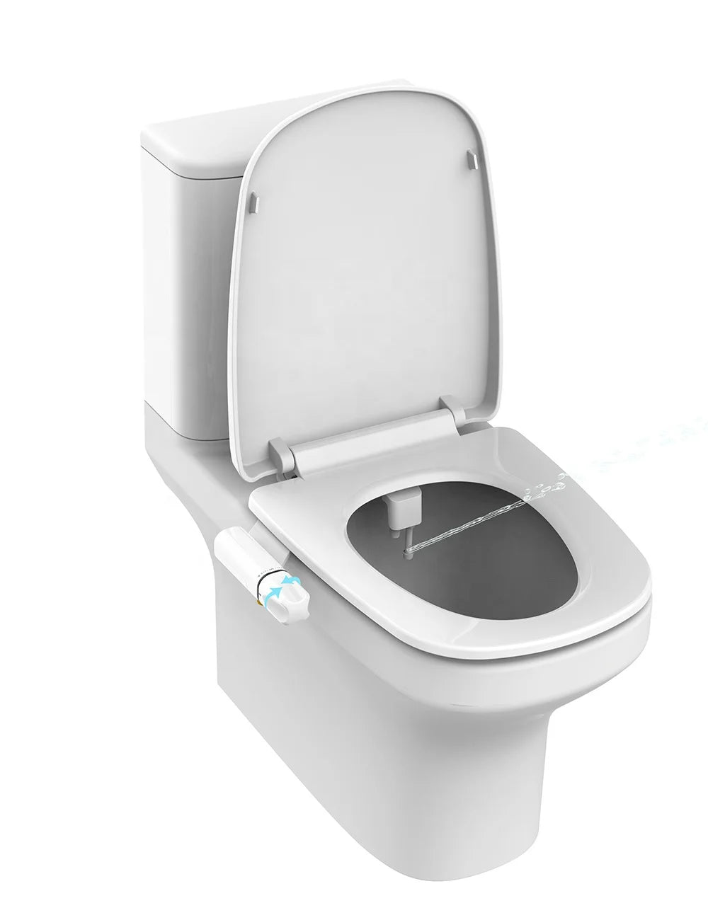 OEM/ODM Non-electric Cold Water Bathroom Self-Cleaning Eco-Friendly ABS Toilet Bidet Attachment Floor Mounted Dual Retractable