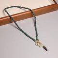 6mm Bohemian Unakite Stone Necklace for Men Women Natural Stone Pendent Beaded OT Clasp Choker Jewelry Gift Wholesale