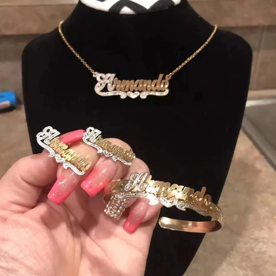 Wholesale Name Necklace Customized Kid's Personalised Bracelet for Children