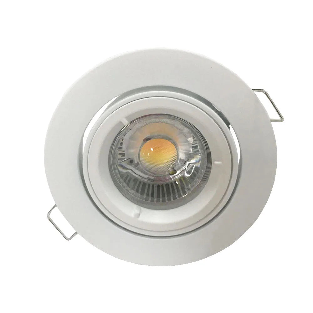Round Aluminum MR16 Holder Cutout 75-80MM Recessed Ceiling Light GU10 GU5.3 Spotlight Housing Mr16 Frame Fixtures
