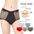 Shanhao OEM See-Through Breathable Lace Culottes Medium PFAS-free Menstrual Panties Period Leakproof Underwear for Women