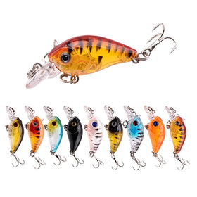 New Arrivals 45mm 4g Translucent Hrad Bass Trout Bait Floating Crankbait Fishing Lure for Bass