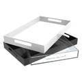 Custom Acrylic Serving Trays White Black Clear Options for Decorative Food Serving