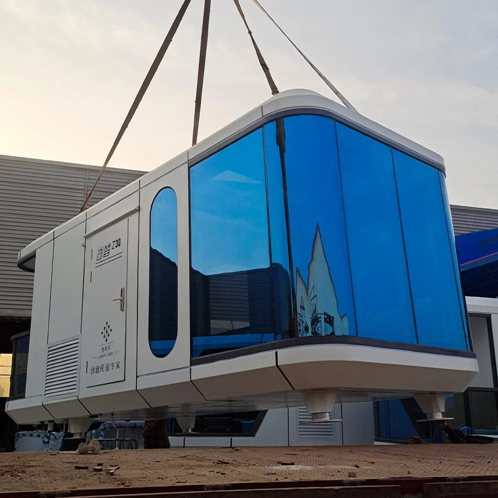 Cheap price prefab houses modern luxury villa space capsule house prefabricated home for Australia