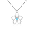 Factory Price New Custom Fine Flower Jewellery Sterling Silver 925 Necklaces for Girls