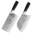 7.5 Inch Chinese Cleaver Knife Pakkawood Handle Carbon Steel Eco-Friendly Kitchen Chopping Slicing Knife