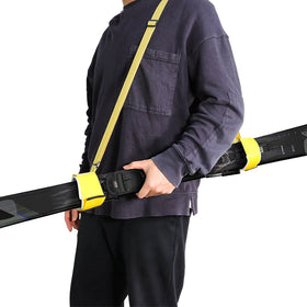 Wholesale Custom Ski Straps Rubber Snow Ski Shoulder Straps for Families Winter Holiday Hook and Loop Ski Accessories