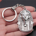 WYSIWYG 50x35mm Antique Silver Plated Antique Bronze Plated Zinc Alloy Egypt Queen Keychain for Gift P2-ABD-C10279