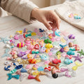100pcs Kid Toy Mermaid Cabochon Resin Cartoon Slime Charms Sea Creatures Animals Flatback Scale Baby DIY Ornament Manufacturer