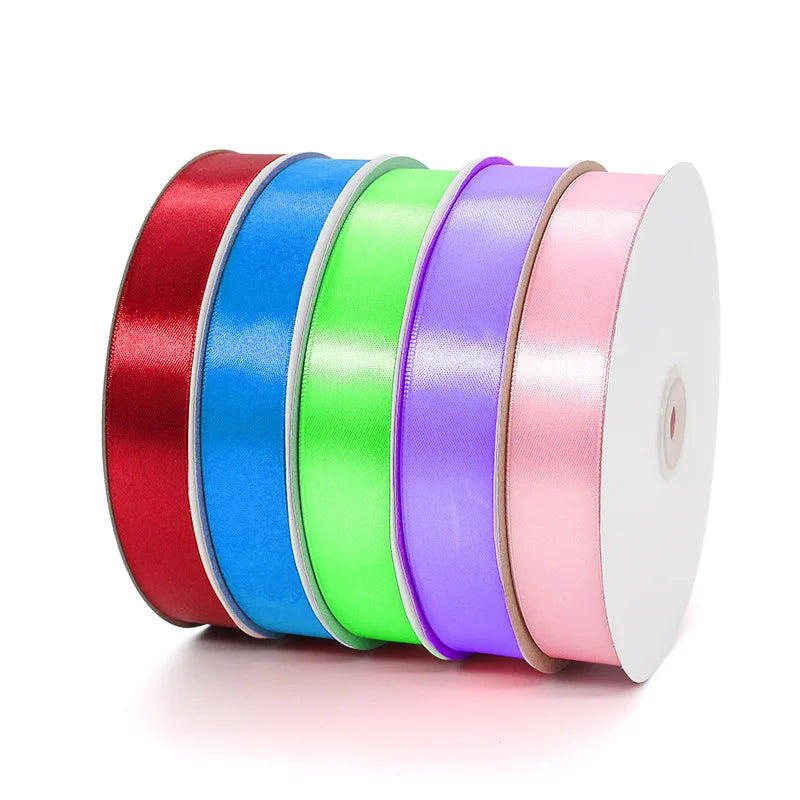1inch 25mm Width Gift Decoration Grosgrain Wrapping Ribbons Satin Double Face High Density Quality