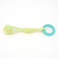 Factory Supply TPR Chew Ring and Rope Tug Dog Toy Durable Interactive Puppy Teething Chew Aggressive Chewers