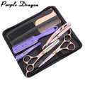 Purple Dragon Hairdressing Scissors 5.5" 6" 7" Hair Cutting Shears Barber Scissors Set Thinning Shears Hair Scissors Z9105