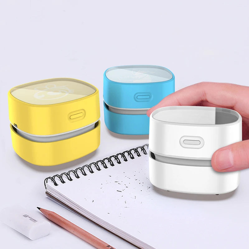 Portable Dust Sweeper Small Office Car Desktop Clean Desk Table Mini Vacuum Cleaner Portable Smart Dust Sweeper