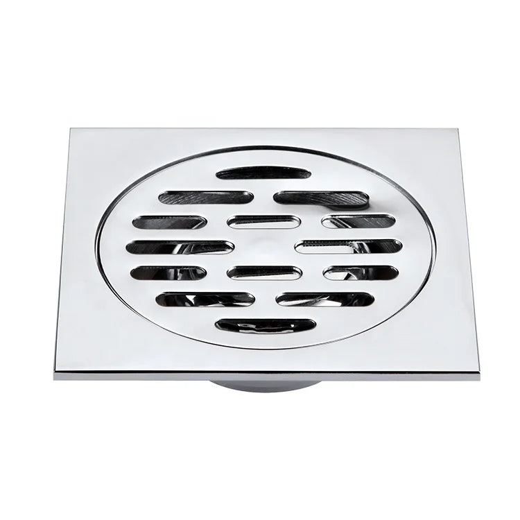 Modern Design Square Bathroom Shower Drainer 10*10cm Anti-Clogging Stainless Steel Floor Waste Drain Factory Wholesale