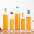 200ml/300ml/500ml/750ml/1000ml Clear Olive Oil Empty Bottles With Alume Cap Plastic Cap