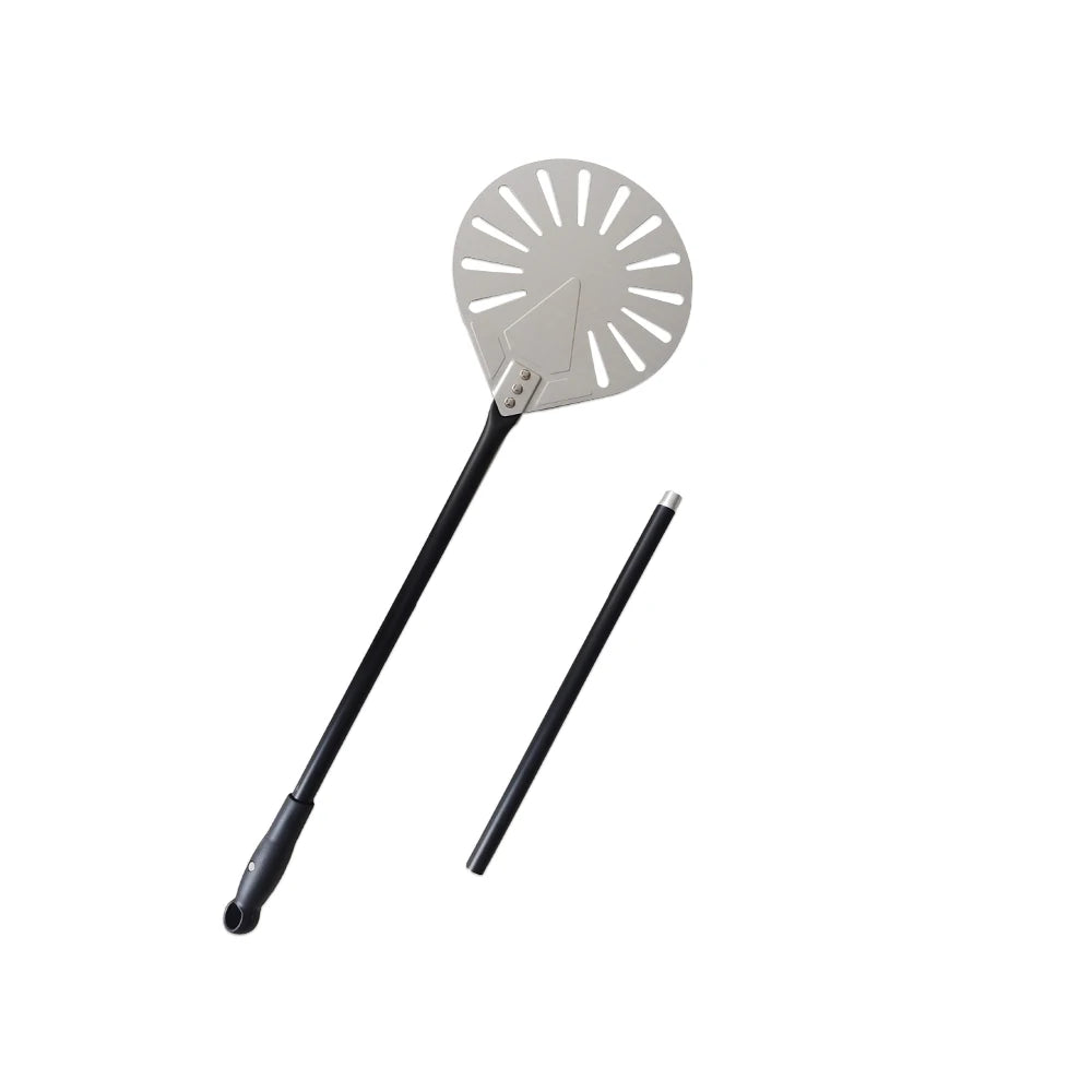 Hot Sale Detachable Handle Pizza Peel Shovel Anodized Aluminum Blade With Black Aluminum Handle