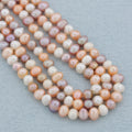 Manufacturer Wholesale Cultured Real Pearls 7-8mm Colorful Natural Freshwater Pearl String for Jewelry Making