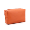 LOGO Custom Fashion PU Zipper Toiletry Bag Vegan Leather Makeup Bag Waterproof Gift Beauty Bag for Lady