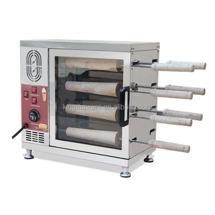 Snack Food Shop 8pcs Electric Chimney Cake Oven Machine with Factory Price on Sale