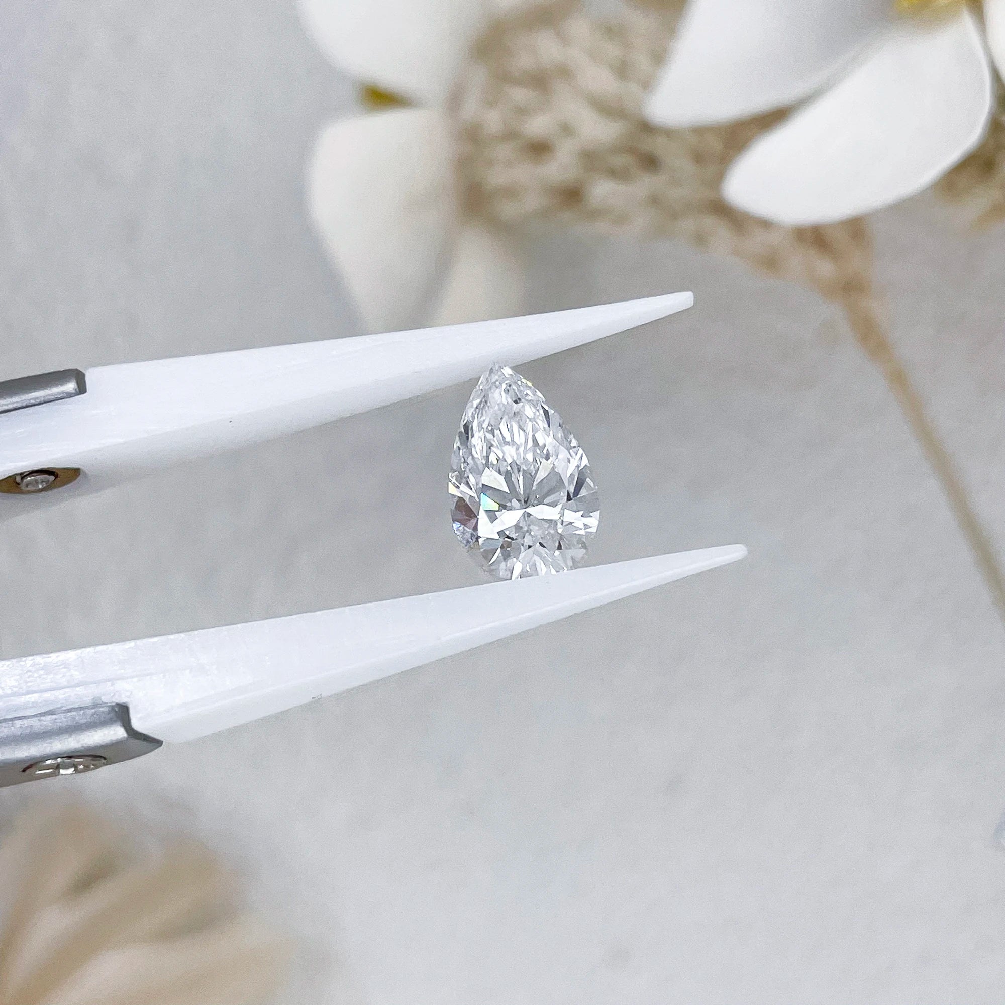 Pear 1CT IGI Certified Wholesale Price DEF VVS VS Lab Grown Diamonds Starsgem CVD HPHT Fancy Excellent 2CT 3CT Lab Grown Diamond