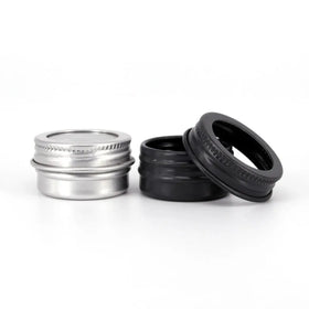 Small Colorful Printing Metal Tins Metal Aluminum Can Screw Top Lipstick Cosmetic Packaging Tin Can