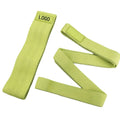 Hip Resistance Band Latex Cotton Blend Eco-friendly Custom Color Fitness Loop with Custom Size and Custom Logo