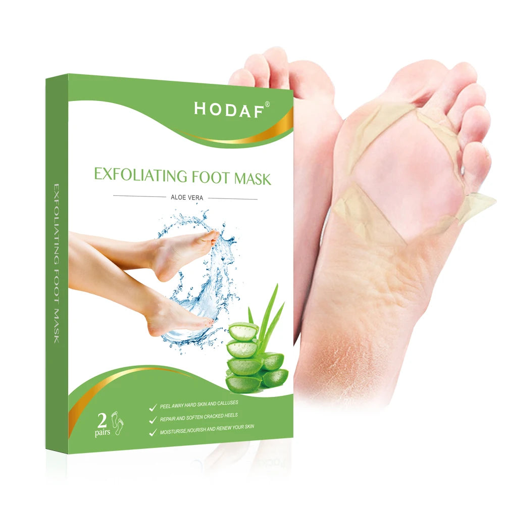Natural Herbal Foot Peel Mask Moisturizing Exfoliating Foot Mask Sock Foot Care for Dry Cracked Feet