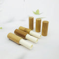 3g 5g Eco Friendly Bamboo Cosmetic Makeup Packaging Custom 5ml Diy Lip Balm Empty Containers Bamboo Lipstick Tube