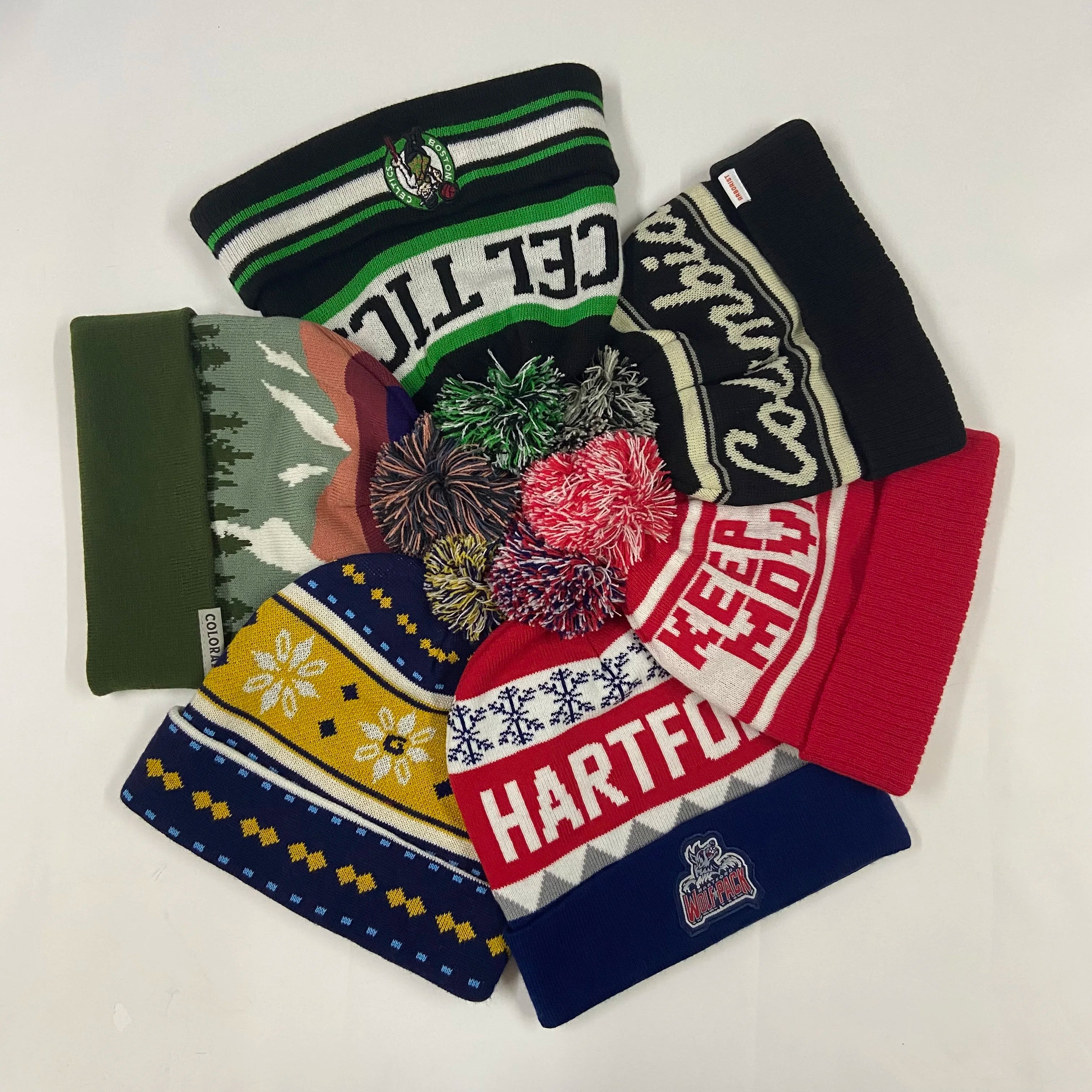 New Arrival Jacquard Plain Winter Knitted Hat Beanie With Pom Pom Toque Bulk Beanies With Custom Logo Acrylic Custom Hat