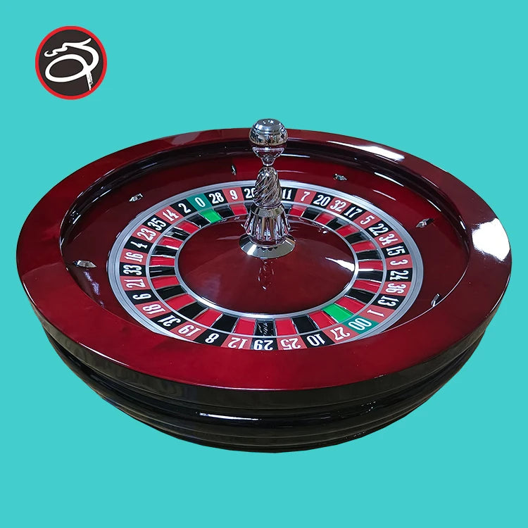 QL Luxury Casino Red Color 32 Inch Roulette Wheels with High Quality Solid Wood QL-RW-32 China Origin for Professional Use