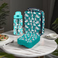 Oumego F1 Bento Box Kit for Newborn & Children Leak Proof Microwavable Tritan/PP Material Lunch Bag & Water Bottle Set