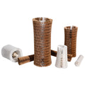 Kraft Brown Honeycomb Paper Sleeve Expandable Cushioned Mesh Paper Tube Protective Cover for Fragile Items