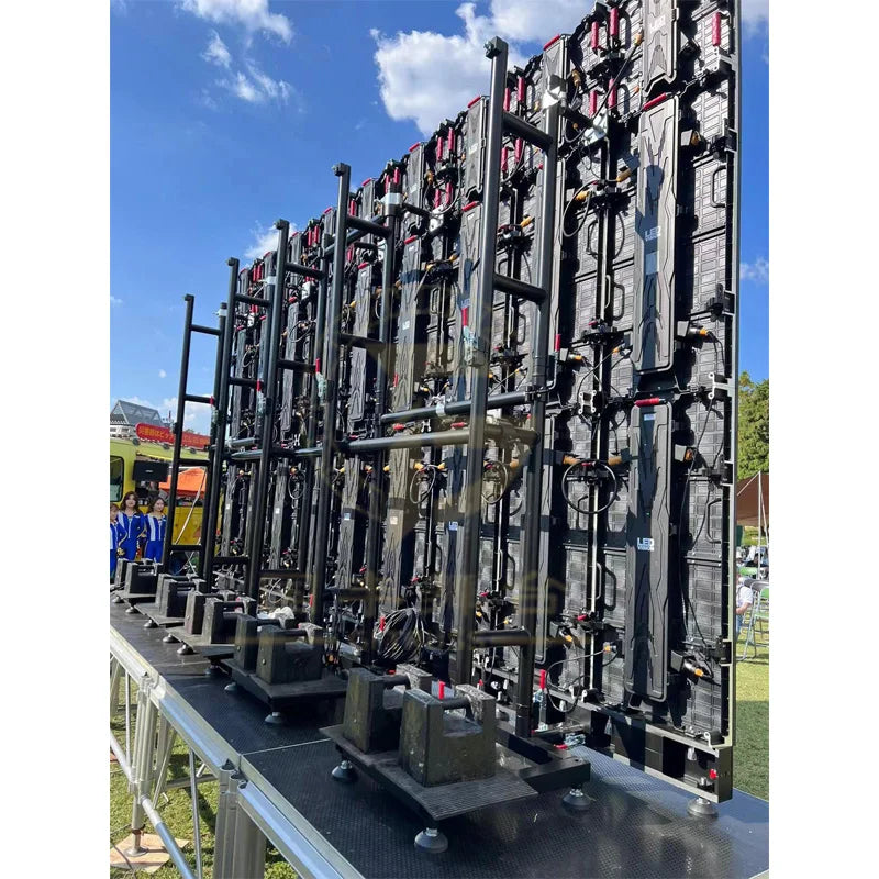 Patented Universal LED Stacking System Ground Support Truss System