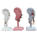 Creative Flannel Multi Colors Earrings Jewelry Live Display Stand Earring Shape Holder Jewelry Display Stand