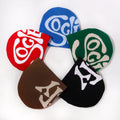 New Arrival SOCIETY Printover Logo Jacquard 100% Acrylic Winter Skully Beanie Hat Street Style Hip-pop No Cuff Knitted Travel