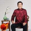 Spring Autumn Jacket Tang Suit Male Middle-Aged and Elderly Chinese Hanfu Jacket Father Birthday Gift Jacket Casual Large Size