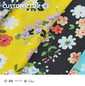 Customize Soft Floral New Lightweight Eco-friendly Viscose Print Fabrics for Dress